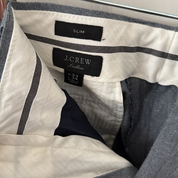 Ludlow Slim-fit unstructured suit pant in Irish cotton-linen blend - Picture 2 of 3